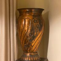 vaso decorativo in rame vintage anni 60