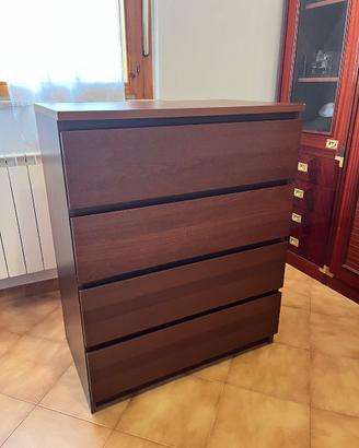 Cassettiera IKEA effetto mogano – 4 cassetti, robu