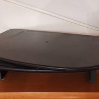 porta TV girevole nero 