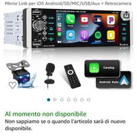 Radio 1din carplay e android auto