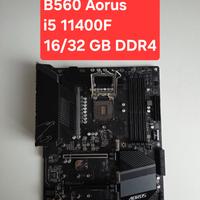 i5-11400F + B560 Aorus + 16/32GB RAM