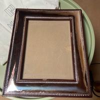 Albun portafoto da mateimonio in pelle e argento