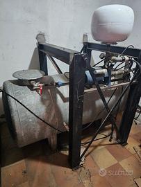 CISTERNA ZINCATA COMPLETA DI ACCESSORI