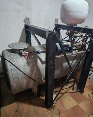 CISTERNA ZINCATA COMPLETA DI ACCESSORI