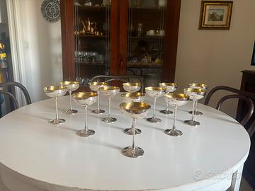 Calici vintage in silver plated