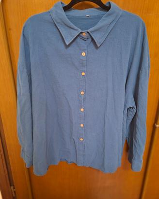 camicia donna maniche lunghe "taglia comoda" 