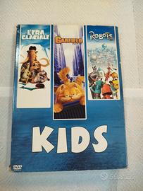 KIDS 3 DVD L'Era Glaciale + Garfield + Robots