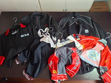 blocco abbigliamento ciclista 