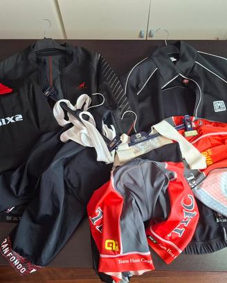 blocco abbigliamento ciclista 