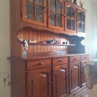 credenza con alzata 4 ante pino di svezia