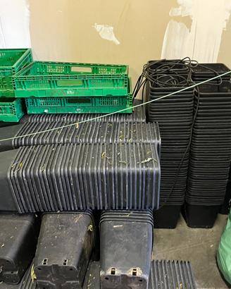 10000 vasi in plastica da 11 litri .