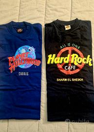 T Shirt Hard Rock Cafè e Planet Hollywood