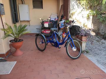 bicicletta tre ruote elettrica 