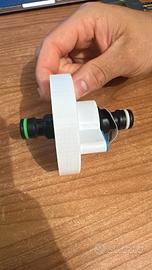 Tappo con 2 attacchi rapidi per carico acqua campe