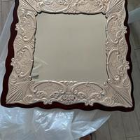 Specchio con cornice argento 925