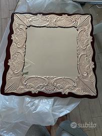 Specchio con cornice argento 925