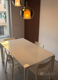 Tavolo Galileo Friul Sedie 160x90 all. 260 vetro