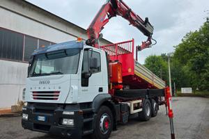 Iveco Stralis 6x2 ribaltabile+GRU+JIB+TRAINO