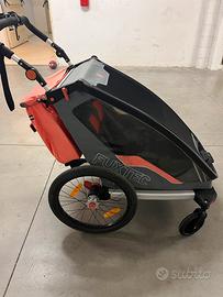 Rimorchio bici bambini Fuxtec  Fx-Fa1 compelto