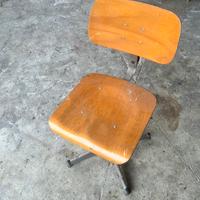 Sedia industriale vintage regolabile
