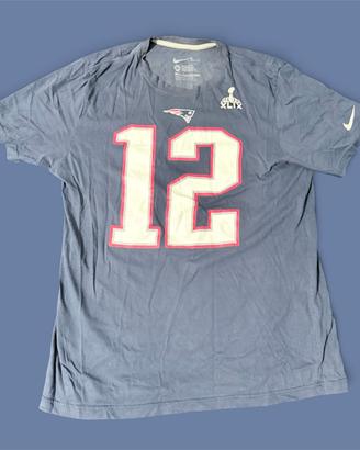 Maglietta Nike Tom Brady #12 New England Patriots