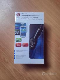 Caricatore auto 2 USB + Supporto telefono – NUOVO