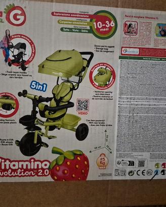 Triciclo Vitamino Evolution 2.0-5 in 1(10-36+mesi)