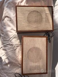Coppia Casse Diffusori Acustici Vintage Brionvega