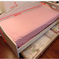 Letto cameretta Bambina con cassettone 80x160