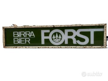 INSEGNA PUBBLICITARIA BIRRA FORST VINTAGE