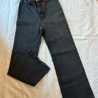 Jeans vita alta nero - monocolore