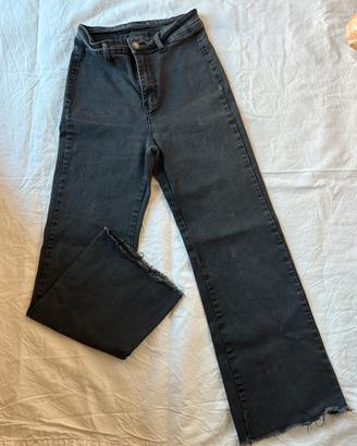Jeans vita alta nero - monocolore