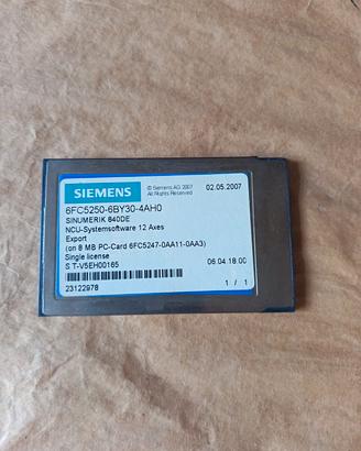 Software Siemens Sinumerik 6fc5250-6by30-4ah0
