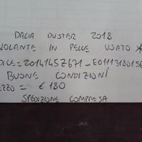 Volante in pelle dacia duster 2018