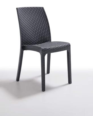 Sedie stile rattan
