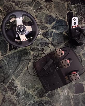 volante g25+cambio+pedaliera
