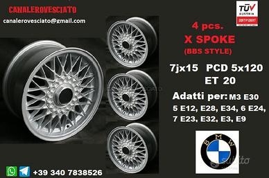 Cerchi bbs 7x 15 5x120 et20 bmw