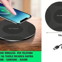 caricabatterie Wireless iPhone - Samsung - Xiaomi
