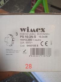 Porta fusibili sezionabili Wimex