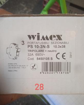 Porta fusibili sezionabili Wimex