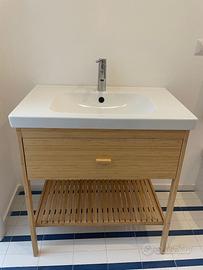 Mobile bagno 80cm con lavabo e rubinetto