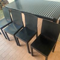 Tavolo allungabile con 4 Sedie Rovere venge