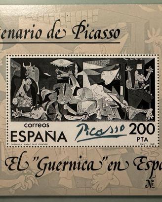 Foglio francobollo Centenario Picasso 1881-1973