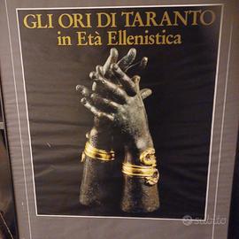 Poster incorniciato anni 80 "Gli ori di Taranto"