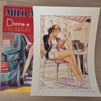 Milo Manara - Donne e Motori + Stampa d'Arte Firma