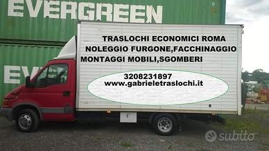 Traslochi, noleggio furgone con autista