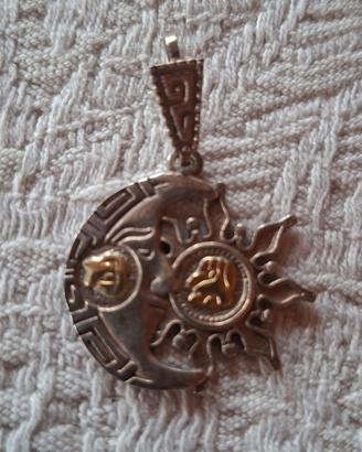 Ciondolo messicano argento