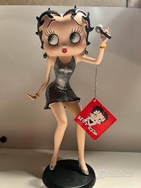 Betty Boop cantante - statua vintage con microfono