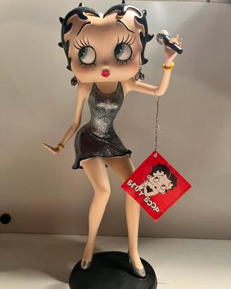 Betty Boop cantante - statua vintage con microfono