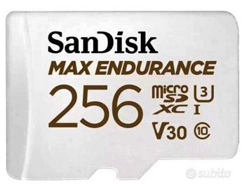 2x MicroSD SanDisk MAX Endurance 256 GB
